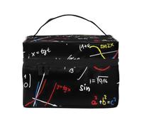Math Pattern, Makeup Bag, Portable Cosmetic Bag for Women - Travel Cosmetic Organizer, Toiletry Pouch, The Go-to Gift That Never Disappoints for Special Moments