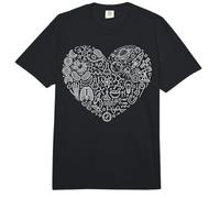 Math Physics Biology Chemistry Science Astronomy Heart Comfort Colors Adult Heavyweight T-Shirt
