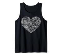 Math Physics Biology Chemistry Science Astronomy Heart Tank Top