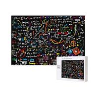 Math Physics Formula,300 Pieces Wooden Jigsaw Family Game Jigsaw Puzzles for Adults Teens Home Decor