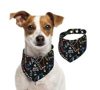 Math Physics Formula,Pet Bib Scarf Cats Dog Bandana Dogs Towel Bib Adjustable Pet Scarf,L