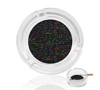 Math Plots Formulas Calculations Glass Ashtrays for Cigarettes Ash Tray Ashtray Home Office Indoor Outdoor Decoration