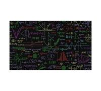 Math Plots Formulas Calculations Pet Feeding Mat Dog Water Bowl Cat Food Place Mats Non Slip