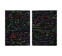 Math Plots Formulas Calculations Travel Passport Wallet Credit Card Holder Cover Case Protector