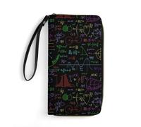 Math Plots Formulas Calculations Women's Clutch Wallet Bifold Wristlet Long Purse Card Holder Handbag