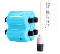 Math Practice Roller Stamp,4 in 1 Fill in The Blank Educational Tool,Math Stamp - for Addition Subtraction Multiplication Division Home School Teacher Student