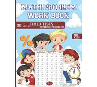 Math Problem Work Book Dividing For Kids: 80 Days of timed tests And Daily Dividing Practice Questions for kids students | Kids Background With Skay Coler