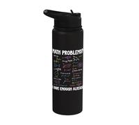 Math Problems I Have Enough Already Funny Math Calculations Stainless Steel Insulated Water Bottle