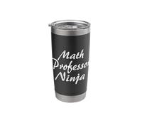 Math Professor Tshirt Job Occupation Funny Work Title Stainless Steel Insulated Tumbler