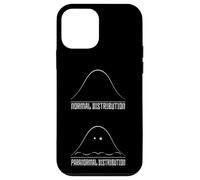 Math Pun Ghost Geometry Paranormal Distribution Mathete Case for iPhone 12 mini