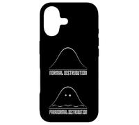 Math Pun Ghost Geometry Paranormal Distribution Mathete Case for iPhone 17
