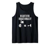 Math Pun Humor Beautiful Irrationally Euler’s Identity Funny Tank Top