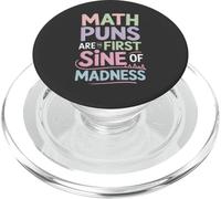 Math Puns - First Sine of Madness Fun Teacher & Student PopSockets PopGrip for MagSafe