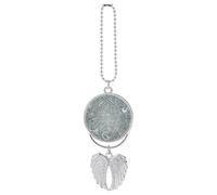 Math Question Car Pendant, Rear View Mirror Hanging Ornament, Auto Decor for Rearview Mirror, Keychain Silver-Style