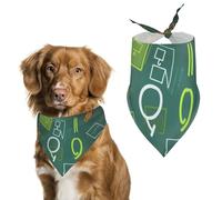 Math Question Dog Bandana Triangle Dog Scarf Washable Polyester Dog Bibs Cute Pet Bandana for Medium Large Dogs Puppy and Cats