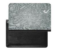 Math Question Passport Holder for Travel PU Leather Passport Covers Case Card Slot Ultra Slim Passports Wallet
