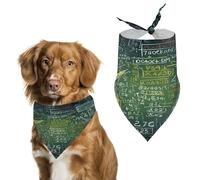 Math Question Pet Scarf for Boy and Girl,Holiday Christmas Bandanas Adjustable Pet Scarf Cat Bandana Triangle Dog Bib for Dog Birthday Party Supplies
