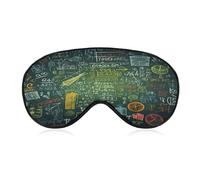 Math Question Sleeping Mask Sleep Mask for Side Sleeper Relaxing Zero Pressure Night Blindfold Light Block-Out Eye Mask for Sleep with Easy Adjustable Strap
