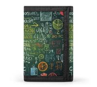 Math Question Wallet,Credit Card Holder,Three-fold Wallet for Passport Covers, Purse Passport Bag for Men Women