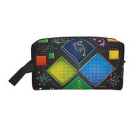 Math Quiz Portable Large-Capacity Travel Toiletry Bag (Print Models) Waterproof Makeup Storage Bag for Men and Women for Business Trips, Fitness, Bathroom, Daily Storage