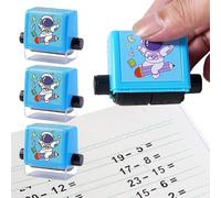 Math Roll Stamp, 4-in-1 Random Numbers Learning Tool | Calculation Equation Roll Stamp for Girls, Children, School, Home, Classroom, Nursery