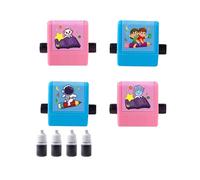 Math Roller Stamp - 4PCS Digital Teaching Stamp(Addition, Subtraction, Multiplication and Division)
