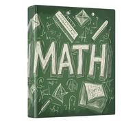 Math Ruler Dice Book Blue 3 - Ring Binders with 1.57" Round Rings Fit 200 Sheets of 8.5x11 Inches Paper for Classroom School Home Office Meeting, 12.4x10.63x2.36 Inches