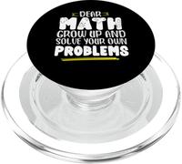 Math Saying Math Grow And Solve Problems By Yourself PopSockets PopGrip for MagSafe