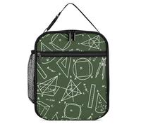 Math Science Insulated Lunch Bag Reusable Cooler Lunchbox Tote Meal Container for Women Men