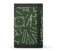Math Science Men's Trifold Wallet Slim Minimalist ID Credit Holder