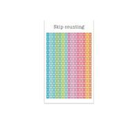 Math Skip Counting Poster Counting by 2s 5s 10s Chart for Elementary Classroom Decor 1st 2nd 3rd Grade Number Patterns Multiplication Visual Aid Wall Art(Framed,16x24inch(40x60cm))
