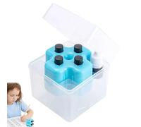 Math Stamp Roller,4-in-1 Math Teacher Roller Stamp,Addition Subtraction Multiplication Division Within 100 Number Division Seal with Ink,Teaching Supplies for Classroom&Home (Blue)