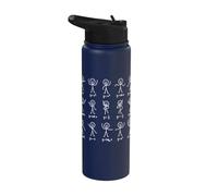 Math Stick Figures Algebra Problems Student Math Teacher Stainless Steel Insulated Water Bottle