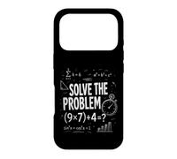 Math Student Nerd Solve The Problem (9x7)+4=? Case for iPhone 17 Pro