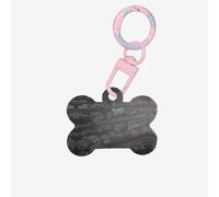 Math Symbols Pattern Printing Acrylic Dog Bone Ornament,Dog Tags Personalized Pet Ornament, Key Chain Bone Shaped Id Tags