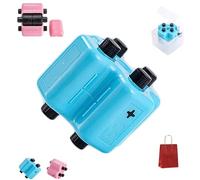 Math Teacher 4-in-1 Math Stamp Roller, Addition Subtraction Multiplication Division 4 in 1 Math Stamp Roller, Upgraded Randomized Math Practice Roller Stamp for Preschool & Elementary Learning (Blue)