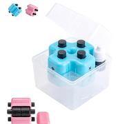 Math Teacher 4-in-1 Math Stamp Roller, Addition, Subtraction, Multiplication & Division Practice Stamp, Reusable, Learning Tools for Daily Maths Drills (Blue)