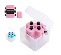 Math Teacher 4-in-1 Math Stamp Roller - Educational Toy & Learning Tools for Addition Subtraction Multiplication Division Within 100, Brain Improvement Device for Kids Can Randomly (Pink)