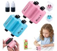 Math Teacher 4 in 1 Math Stamp Roller, Reusable Educational Toy & Learning Tools for Addition Subtraction Multiplication Division Within 100, Brain Improvement Device for Kids Can Randomly (Mix)