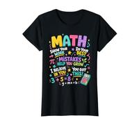 Math Teacher Classroom Learning Back to School Value Graphic T-Shirt, Women, Black, S