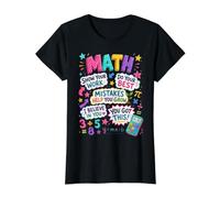 Math Teacher Classroom Learning Back to School Value Graphic T-Shirt, Women, Black, XL
