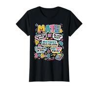 Math Teacher Classroom Learning Back to School Value Graphic T-Shirt, Women, Black, XS