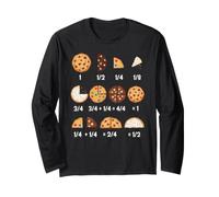 Math Teacher Cookie Fraction Cute Long Sleeve T-Shirt