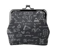 Math Teacher Gifts, PU Leather Coin Purse, Small Wallets, Change Pouch with Kiss Lock Clasp Buckle, Change Purse