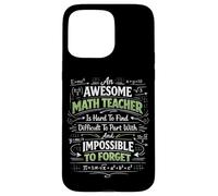 Math Teacher Nerd Student Formula Equation An Awesome Math Case for iPhone 15 Pro Max