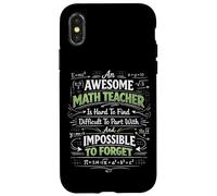 Math Teacher Nerd Student Formula Equation An Awesome Math Case for iPhone X/XS