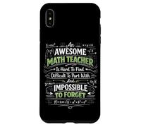 Math Teacher Nerd Student Formula Equation An Awesome Math Case for iPhone XS Max