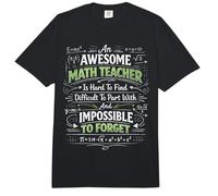 Math Teacher Nerd Student Formula Equation an Awesome Math Comfort Colors Adult Heavyweight T-Shirt