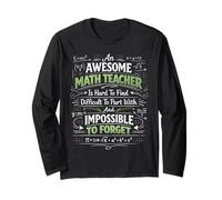 Math Teacher Nerd Student Formula Equation an Awesome Math Long Sleeve T-Shirt
