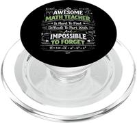 Math Teacher Nerd Student Formula Equation An Awesome Math PopSockets PopGrip for MagSafe